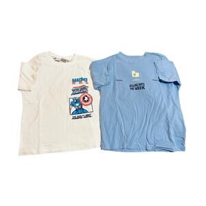 2/$30 NEW Zara 6/7 Boy Shirts Captain‎ American Skate Board Short Sleeve Causal